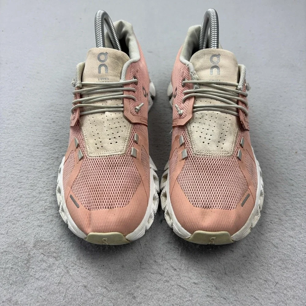 On Cloud Shoes Womens Size 7 Pink CloudTec Mesh Running Sneakers 59.98556